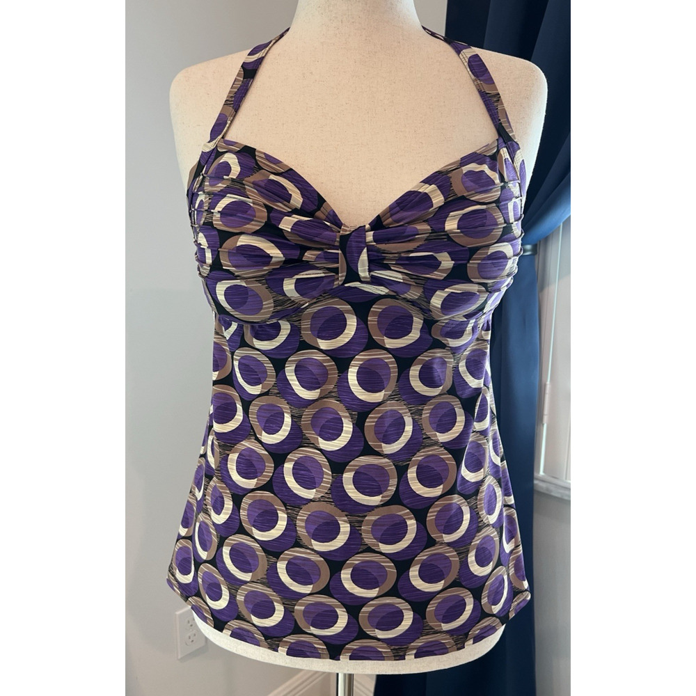 KENNETH COLE NWT Halter Tankini Swimsuit Women SIZE 14 Pool Beach Party Vacation